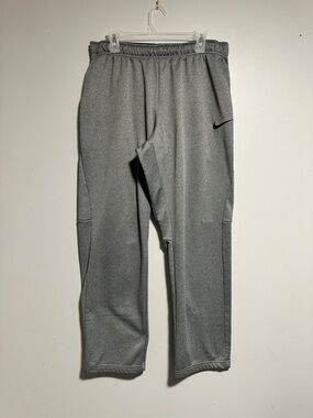 Nike Light Gray Dri-FIT Joggers with Black Waistband